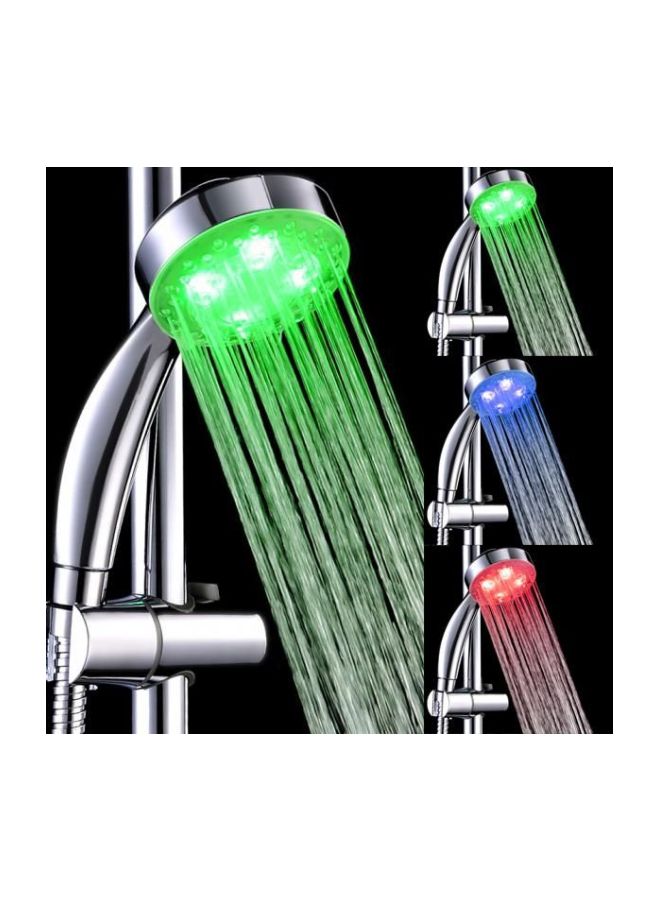 رأس دش بمصباح LED فضي - Image 2